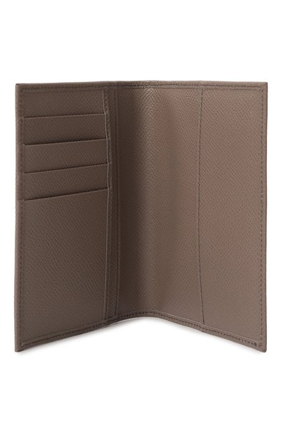 Кожаная обложка для паспорта DOLCE & GABBANA серого цвета по цене 34350 руб., арт. BI2215/A1001, фото 3 Кожаная обложка для паспорта DOLCE & GABBANA, арт. BI2215/A1001, фото 3