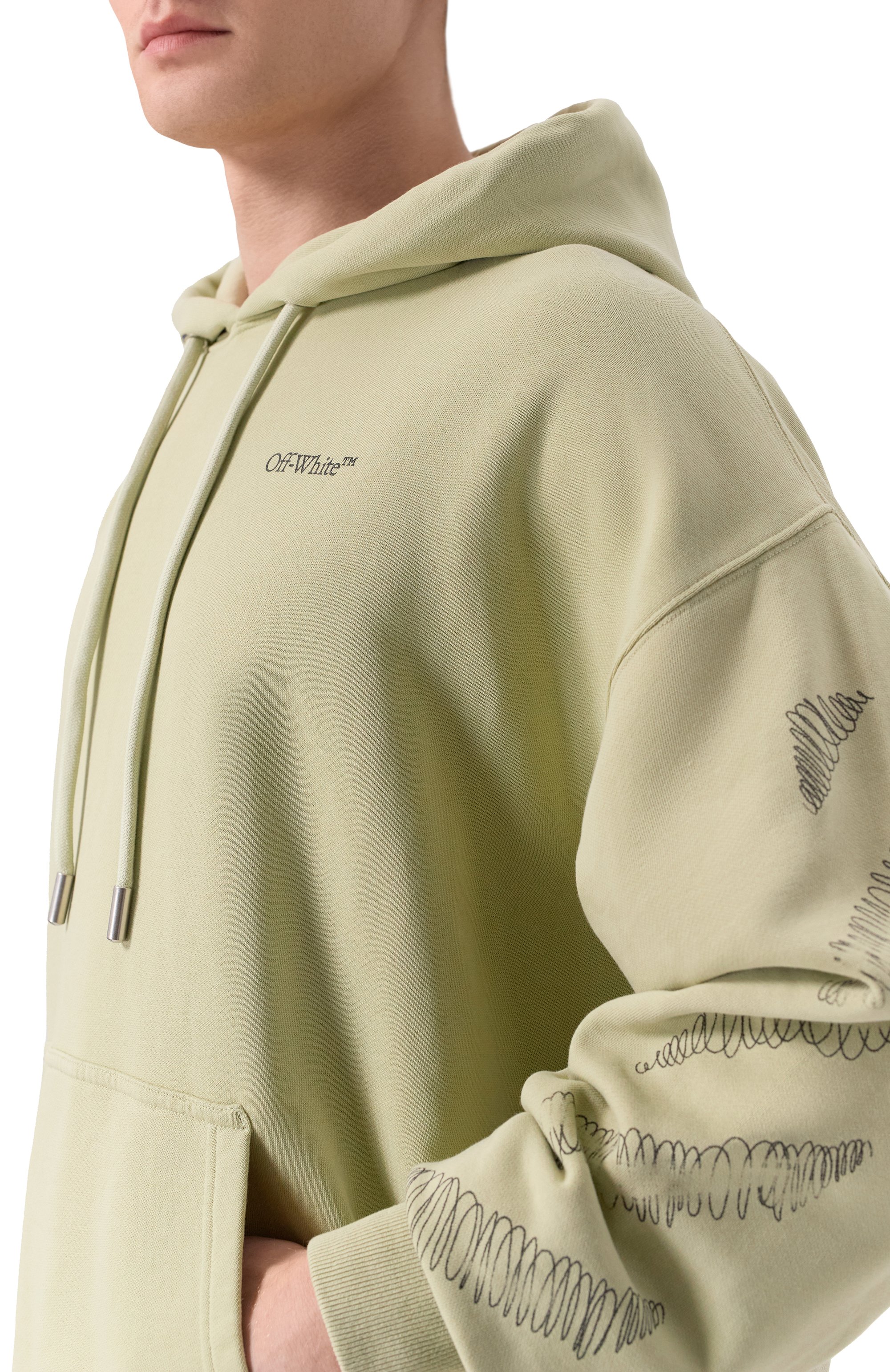 Хлопковое худи OFF-WHITE, арт. 0MBB085F25FLE00R, фото 5