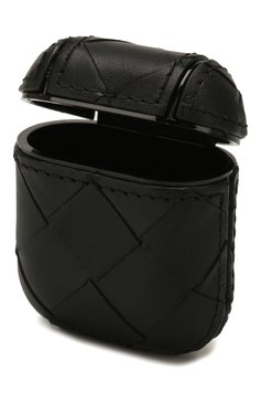 Кожаный чехол для airpods BOTTEGA VENETA черного цвета, арт. 610263/VCPQ0 | Фото 4 (Женское Кросс-КТ: Кожа AirPods; Региональные ограничения белый список (Axapta Mercury): RU, Не проставлено; Материал: Натуральная кожа; Нос: Не проставлено)