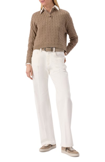 Хлопковое поло BRUNELLO CUCINELLI, арт. MDV797405, фото 2