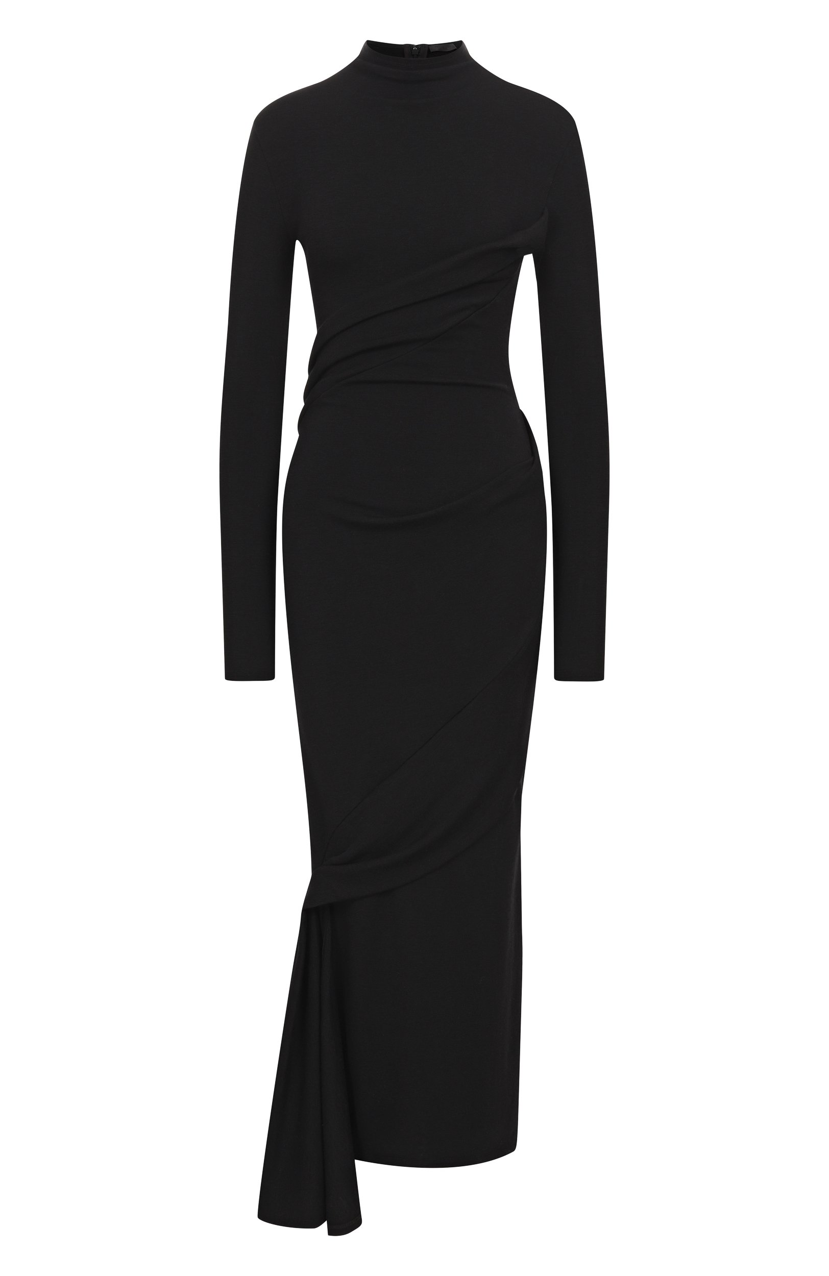 Шерстяное платье MUGLER черного цвета по цене 227500 руб., арт. 26F1R018721038, фото 1 Шерстяное платье MUGLER, арт. 26F1R018721038, фото 1