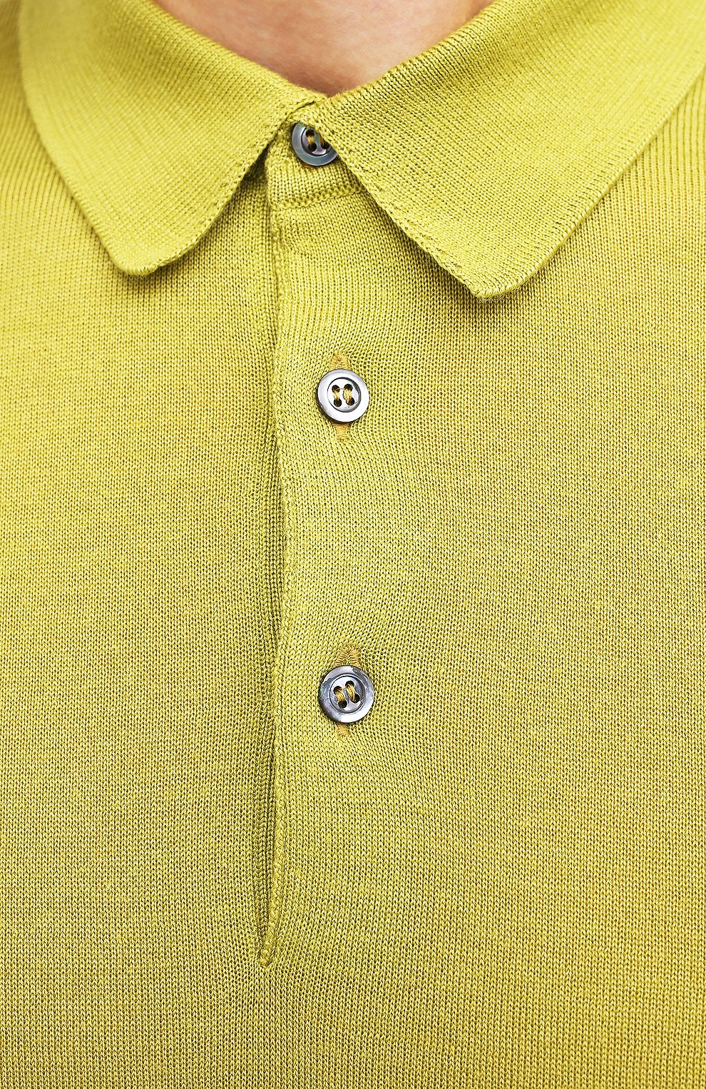 Поло из шерсти и шелка GRAN SASSO салатового цвета по цене 34200 руб., арт. 57132/13190, фото 5 Поло из шерсти и шелка GRAN SASSO, арт. 57132/13190, фото 5