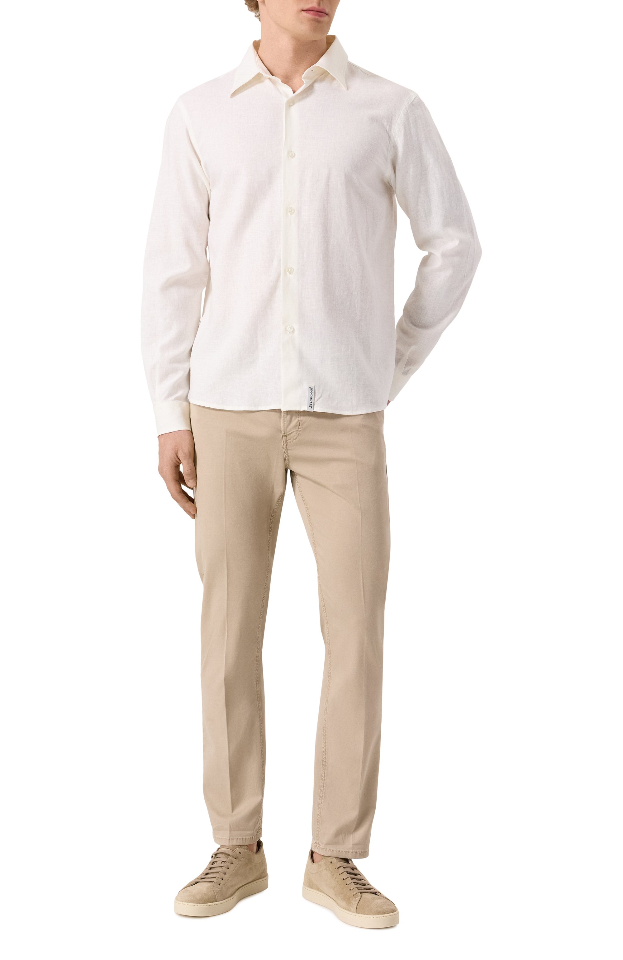 Рубашка изо льна и вискозы HINNOMINATE, арт. HMABM01347, фото 2