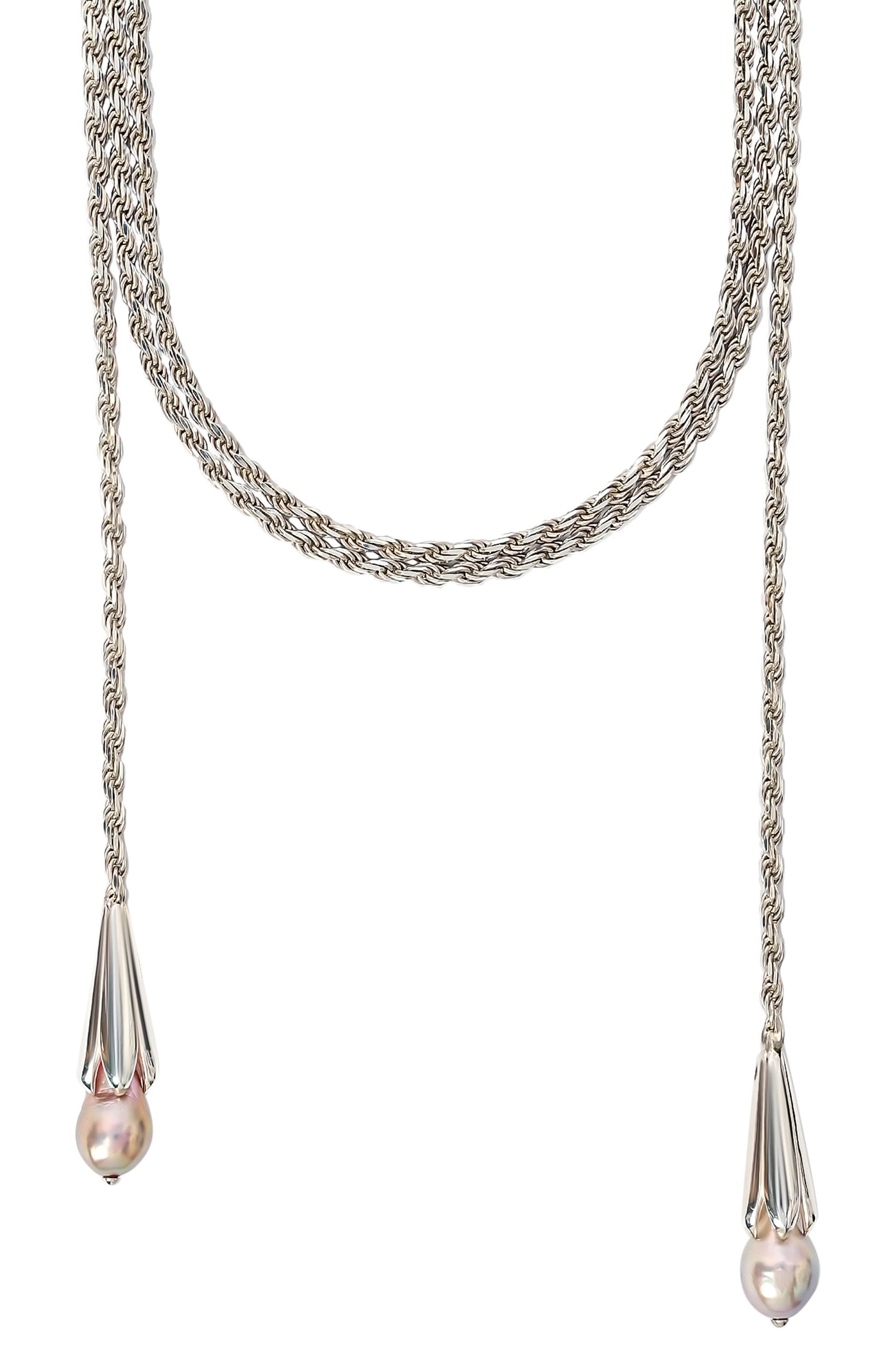 Колье BOTTEGA VENETA серебряного цвета по цене 399500 руб., арт. 814911/V721C, фото 3 Колье BOTTEGA VENETA, арт. 814911/V721C, фото 3