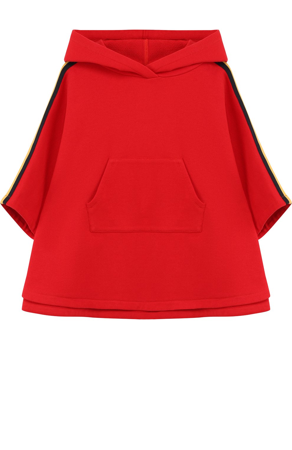 Пончо с капюшоном и принтом на спине GUCCI, арт. 503669/X9006, фото 1