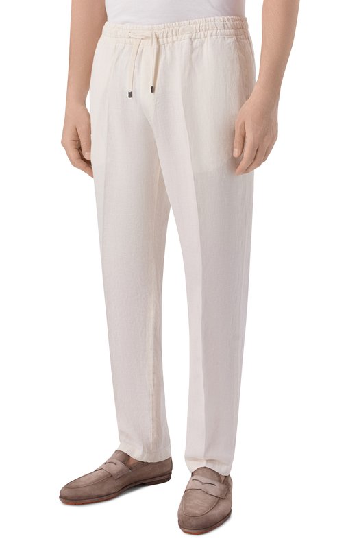 Льняные брюки Boglioli 89895Q/SB5752 Кремовый  89895Q/SB5752 Фото 3