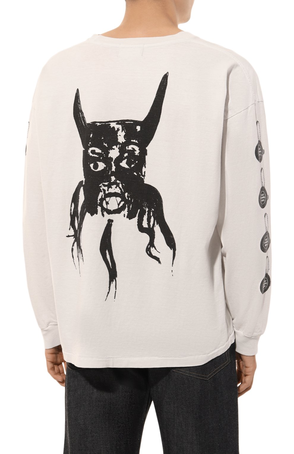 Хлопковый лонгслив ENFANTS RICHES DEPRIMES кремового цвета по цене 97250 руб., арт. 010-766, фото 4 Хлопковый лонгслив ENFANTS RICHES DEPRIMES, арт. 010-766, фото 4