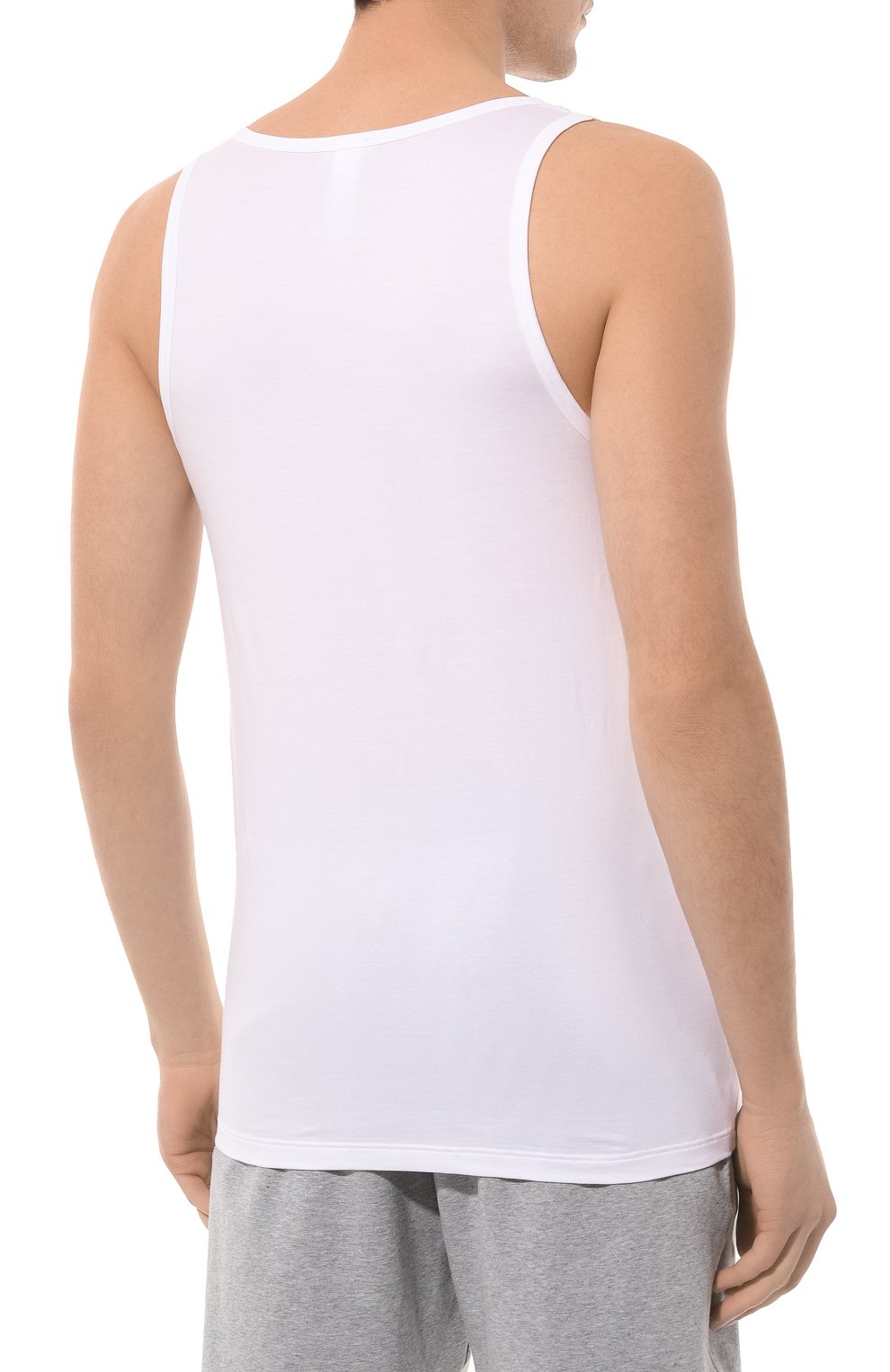 Хлопковая майка HANRO белого цвета по цене 8790 руб., арт. 073087., фото 4 Хлопковая майка HANRO, арт. 073087., фото 4