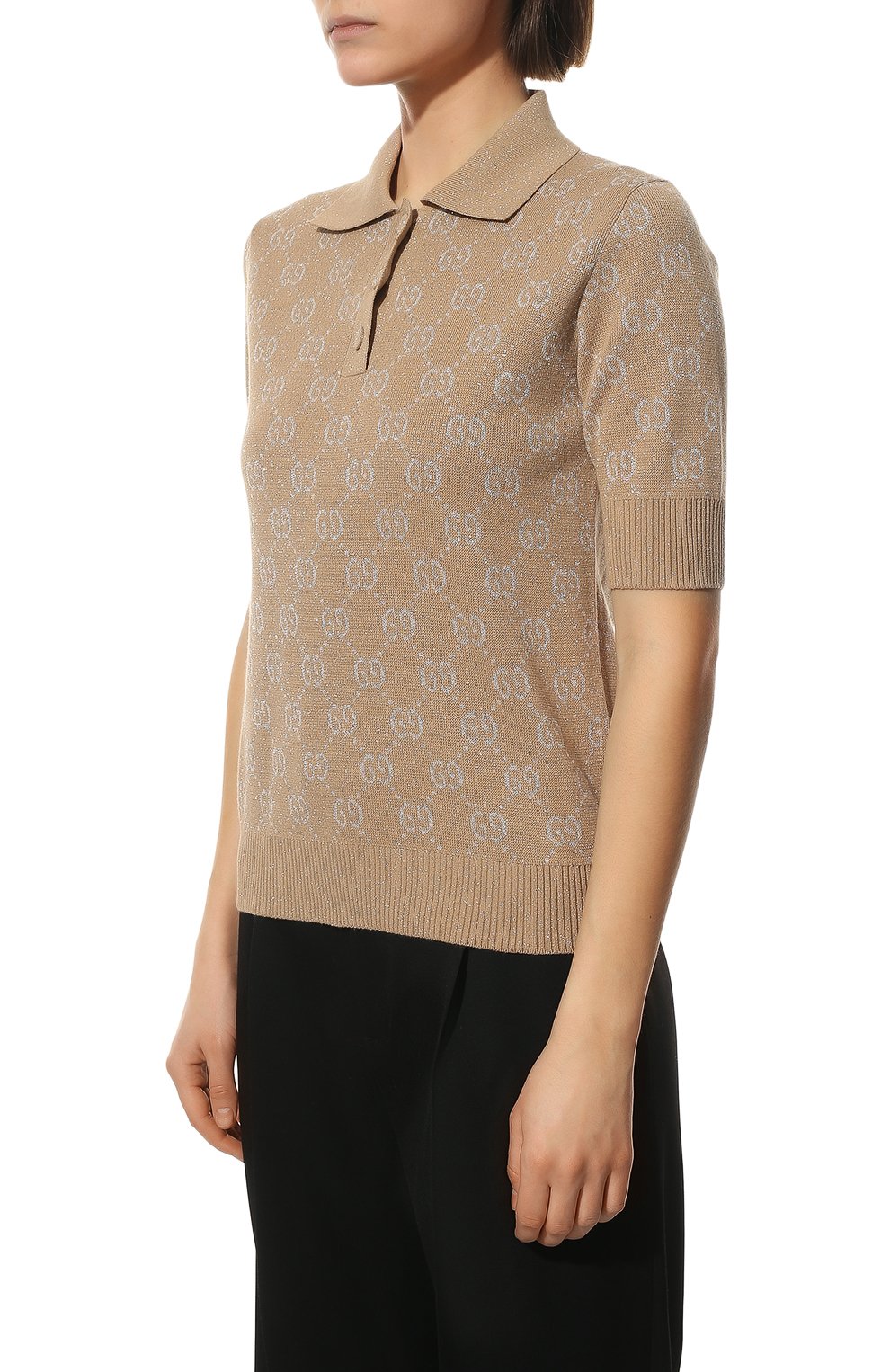 Хлопковое поло GUCCI, арт. 678435/XKB54, фото 3