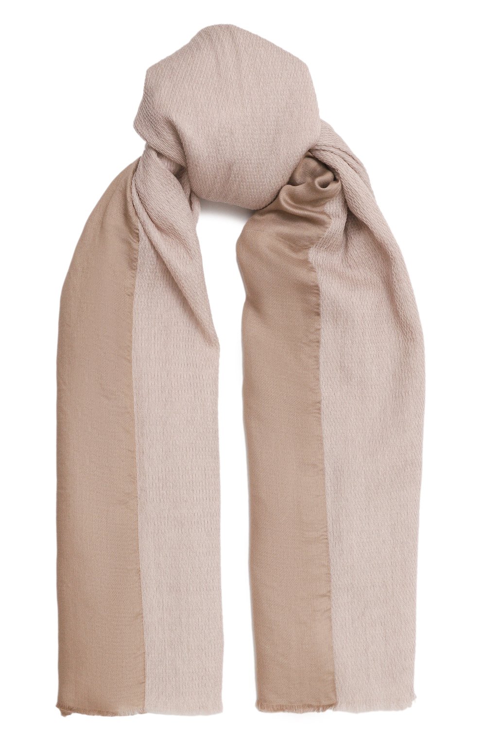 Шарф из шерсти и вискозы GIORGIO ARMANI бежевого цвета по цене 53600 руб., арт. 795216/3F128, фото 1 Шарф из шерсти и вискозы GIORGIO ARMANI, арт. 795216/3F128, фото 1