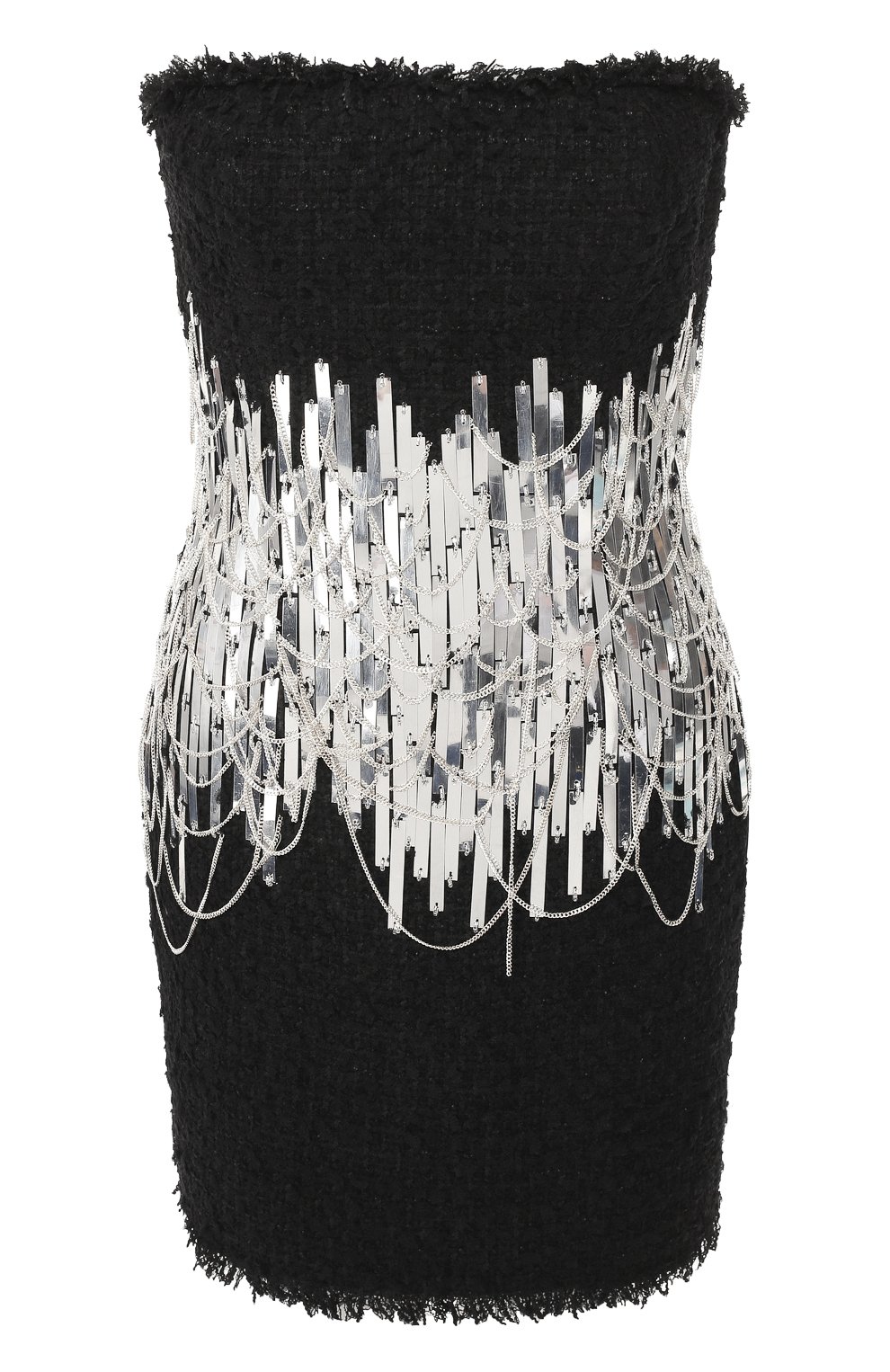 Платье BALMAIN черного цвета по цене 717500 руб., арт. RF06343/P009, фото 1 Платье BALMAIN, арт. RF06343/P009, фото 1