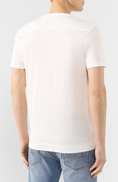 Хлопковая футболка LIMITATO белого цвета по цене 18650 руб., арт. M0NDAY/T-SHIRT, фото 4 Хлопковая футболка LIMITATO, арт. M0NDAY/T-SHIRT, фото 4