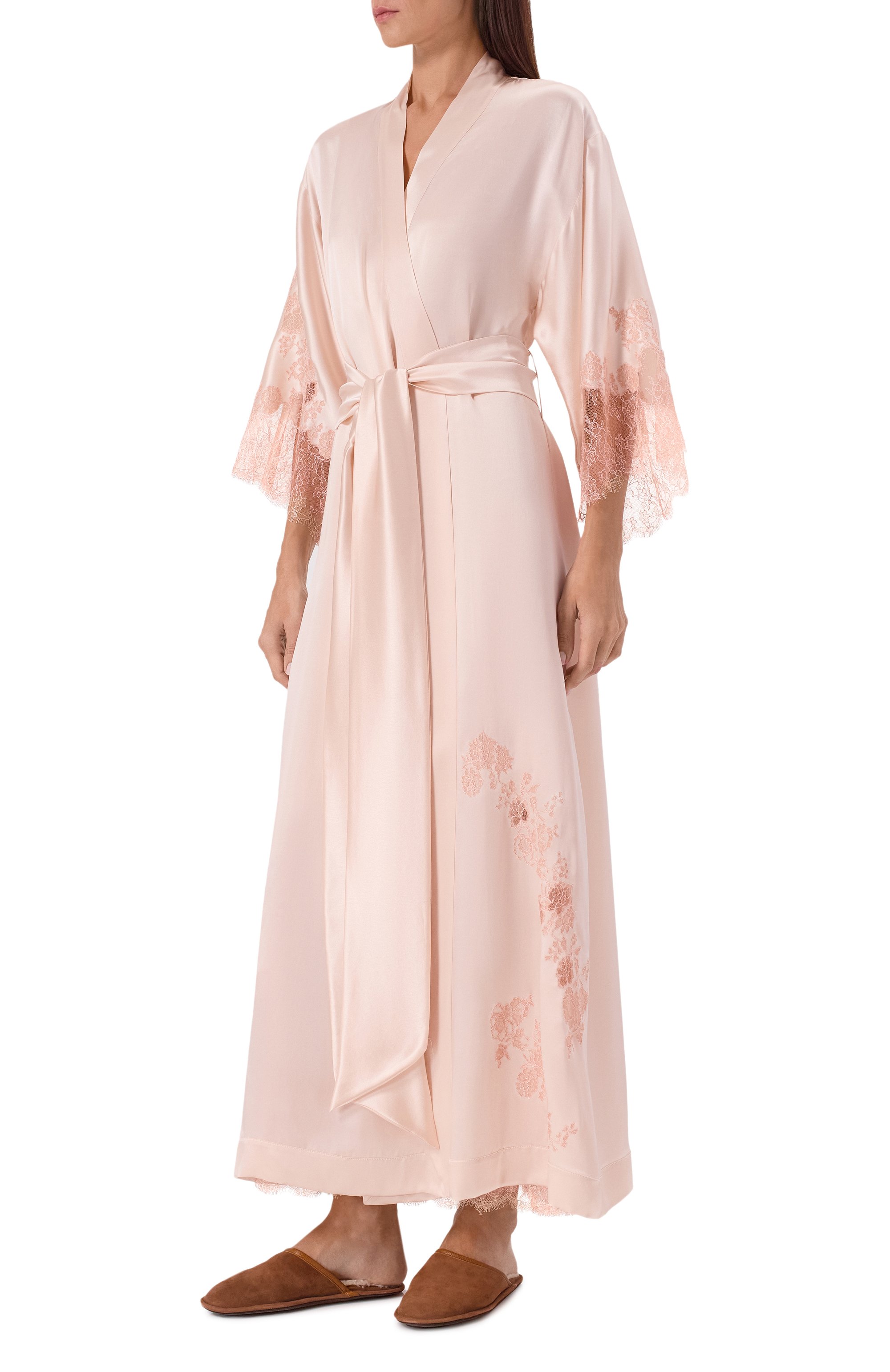 Шелковый халат CARINE GILSON, арт. EL0168DS, фото 3