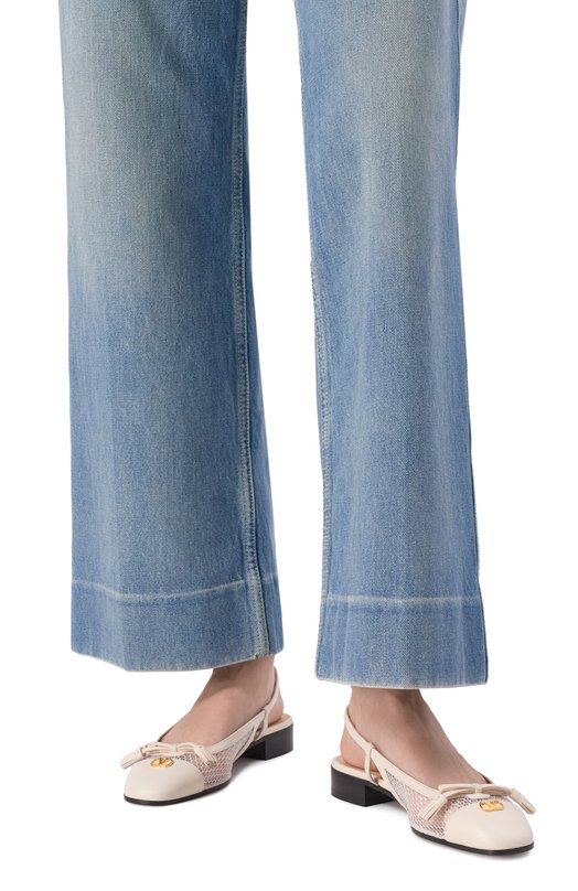 Комбинированные туфли Valet Du Roi Valentino 8W2S0MH0/PDY Кремовый  8W2S0MH0/PDY Фото 2