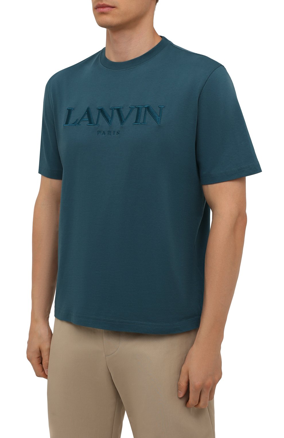 Хлопковая футболка LANVIN, арт. RM-TS0002-J007-A21, фото 3