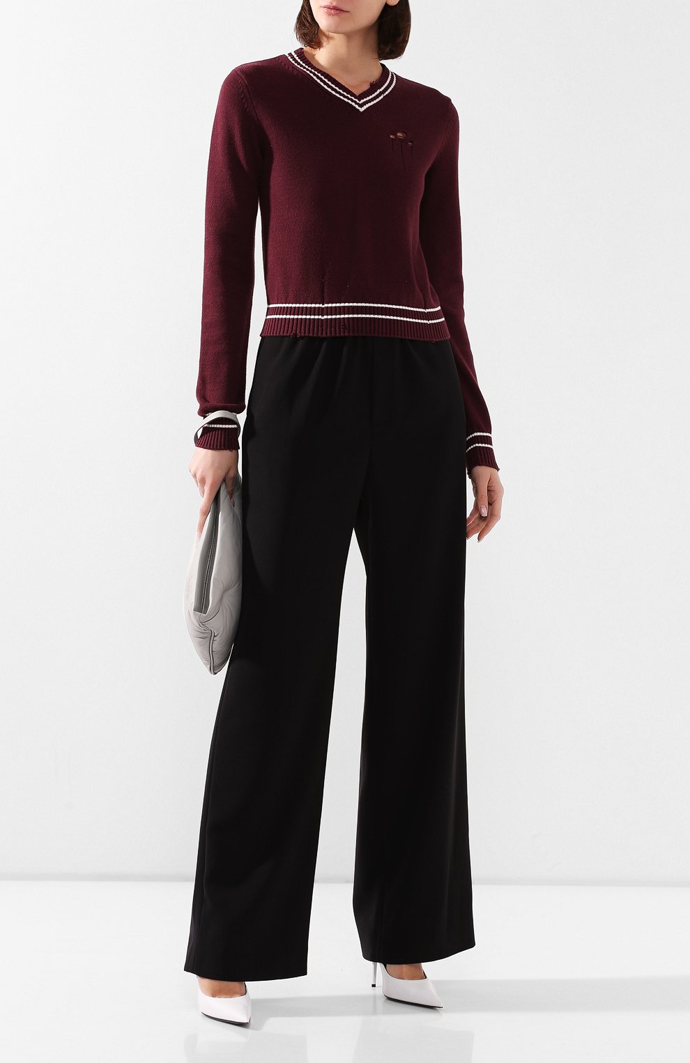 Хлопковый пуловер MAISON MARGIELA, арт. S29HA0564/S17347, фото 2