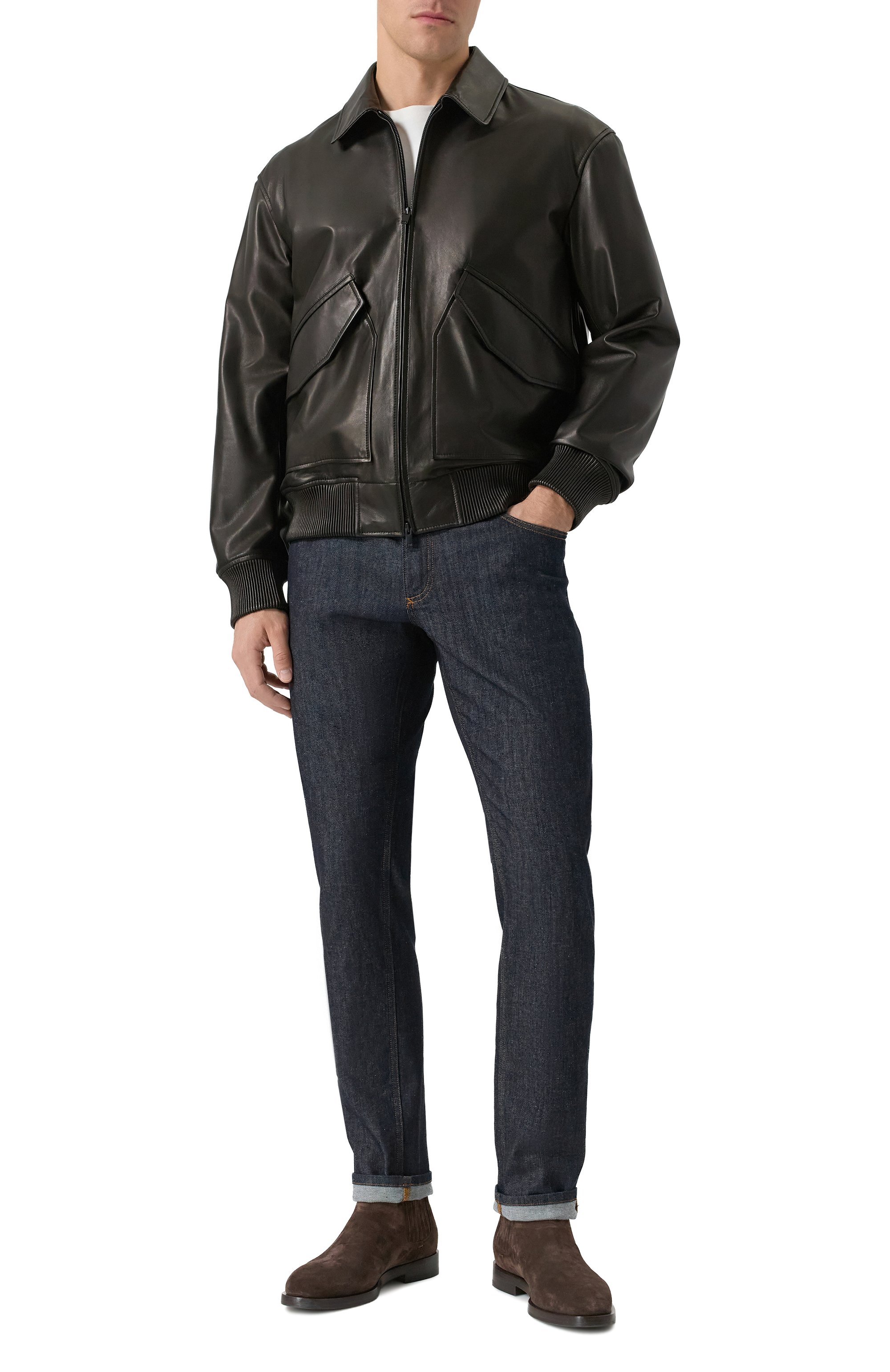 Кожаный бомбер MVST, арт. 54205/48-56, фото 2