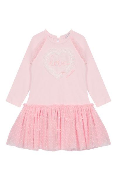 Хлопковое платье MONNALISA, арт. 39F900