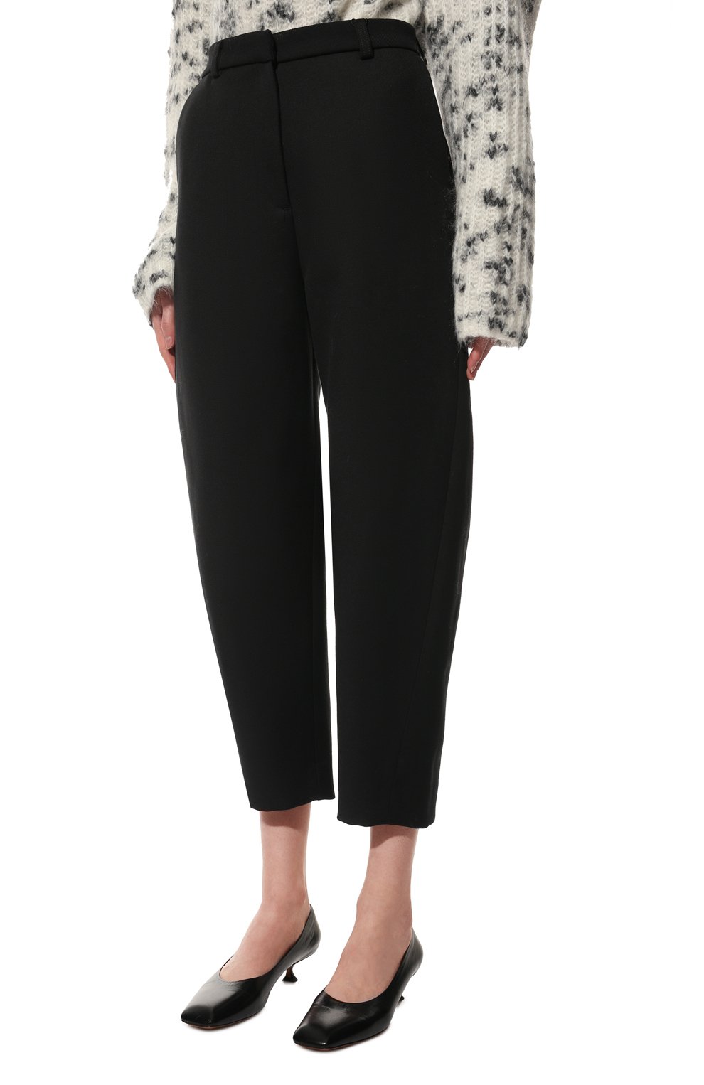 Брюки из хлопка и шерсти TOTEME, арт. 214-252-715, фото 3