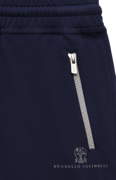 Хлопковые шорты BRUNELLO CUCINELLI, арт. BE854E387C, фото 3