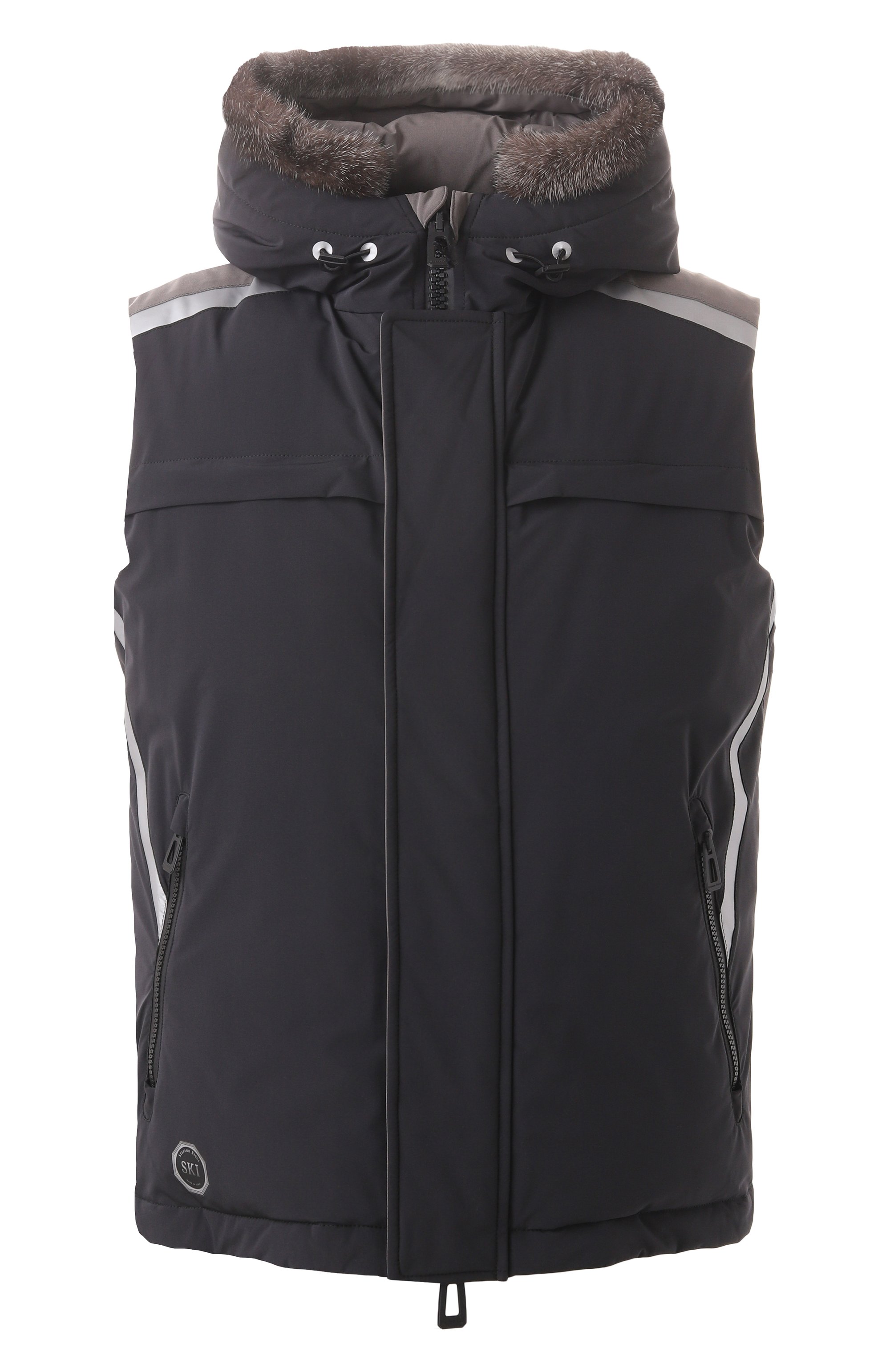 Жилет с воротником из норки STEFANO RICCI, арт. MHJ6S00090/HN0007, фото 1