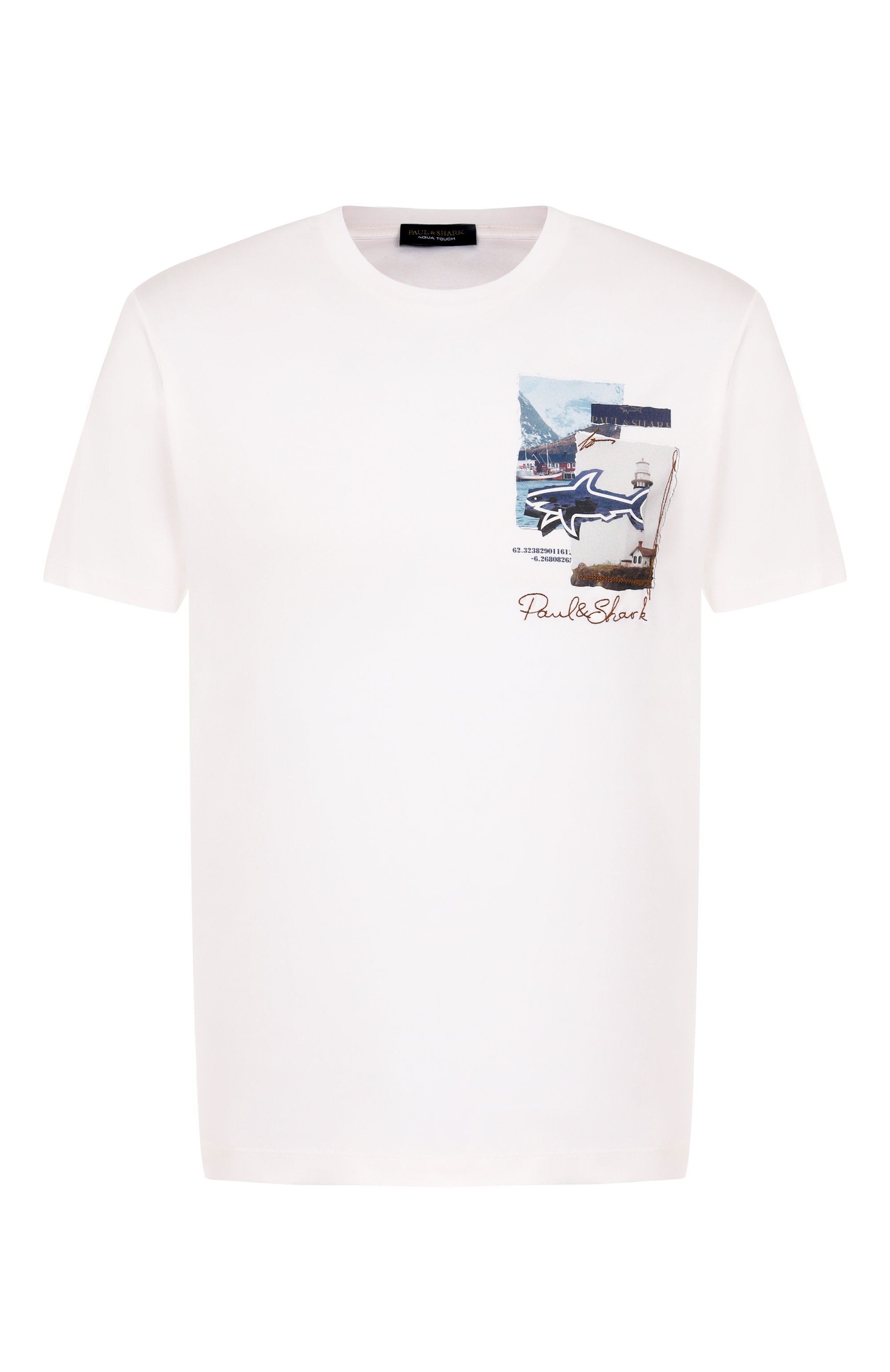 Хлопковая футболка PAUL&SHARK, арт. 15311640, фото 1