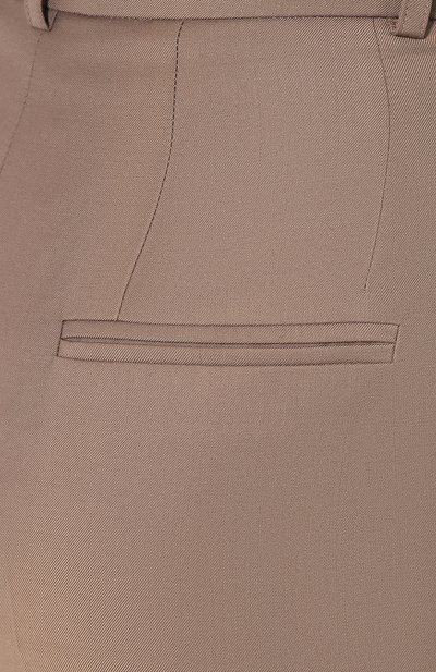 Шерстяные брюки JM STUDIO коричневого цвета по цене 23980 руб., арт. FW192031, фото 5 Шерстяные брюки JM STUDIO, арт. FW192031, фото 5