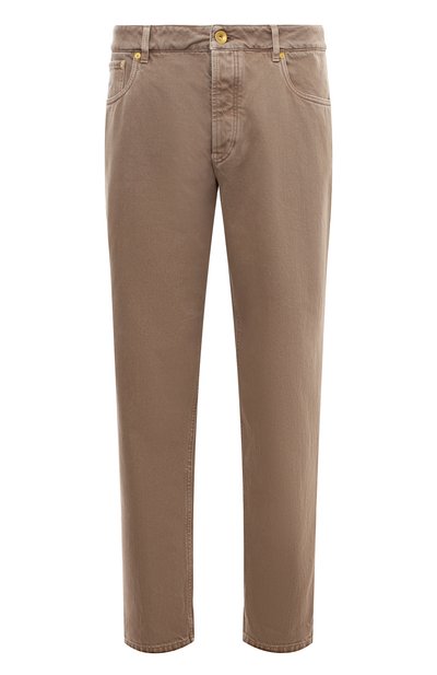 Джинсы straight fit BRUNELLO CUCINELLI темно-бежевого цвета по цене 94150 руб., арт. M262PB2275, фото 1 Джинсы straight fit BRUNELLO CUCINELLI, арт. M262PB2275, фото 1