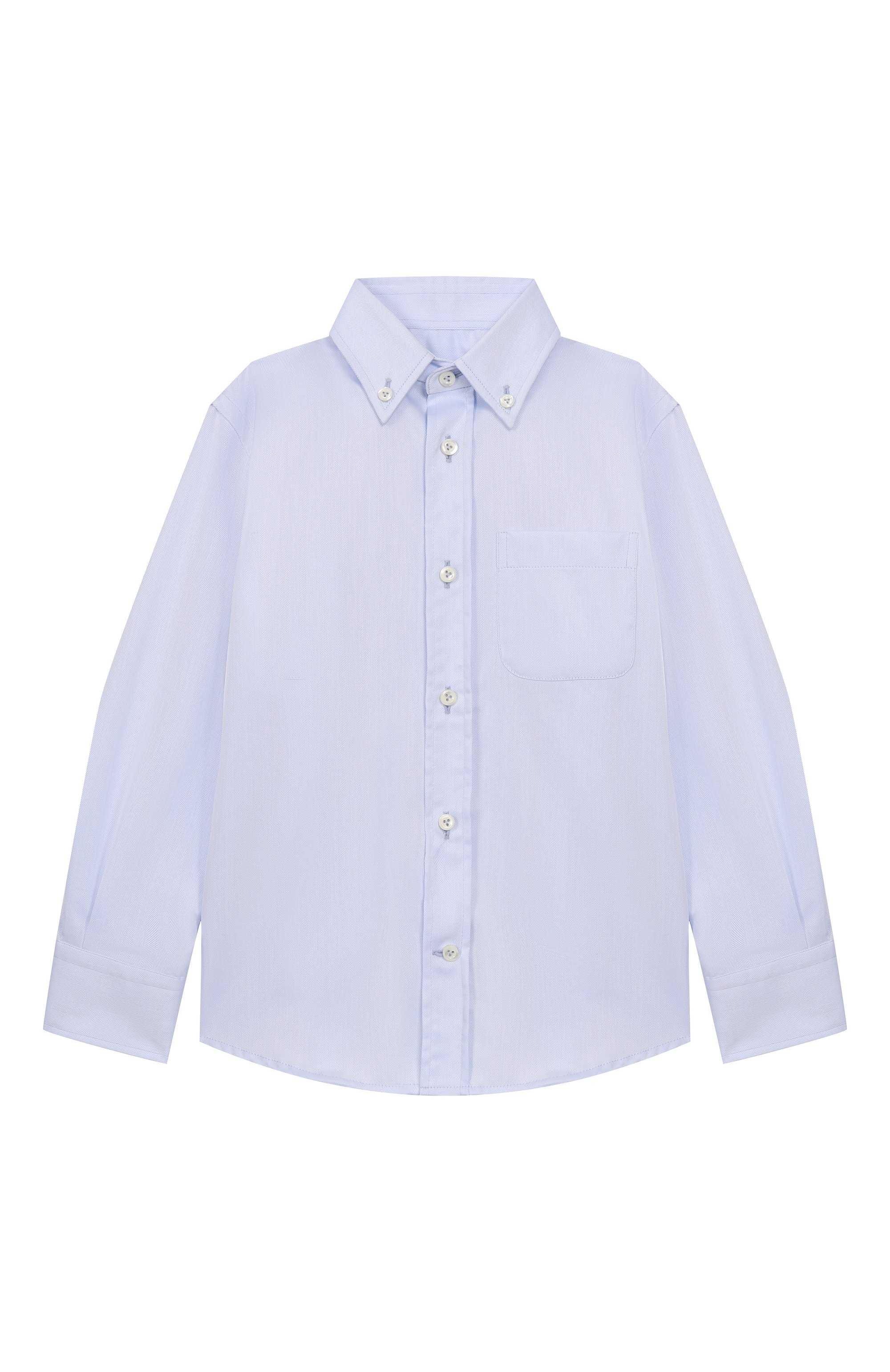 Хлопковая рубашка VAN LAACK голубого цвета по цене 12500 руб., арт. VL-T0BY-P0/150082/116-134, фото 1 Хлопковая рубашка VAN LAACK, арт. VL-T0BY-P0/150082/116-134, фото 1