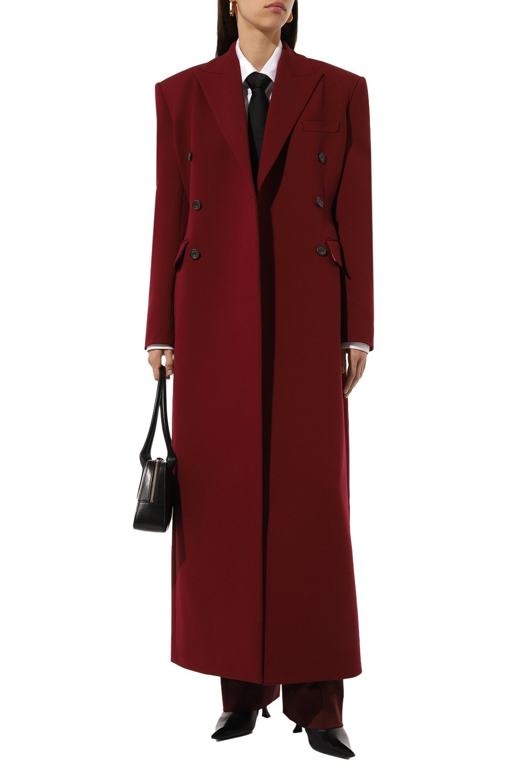 Кожаные ботильоны hourglass 100 BALENCIAGA, арт. 742404/WBET1, фото 2