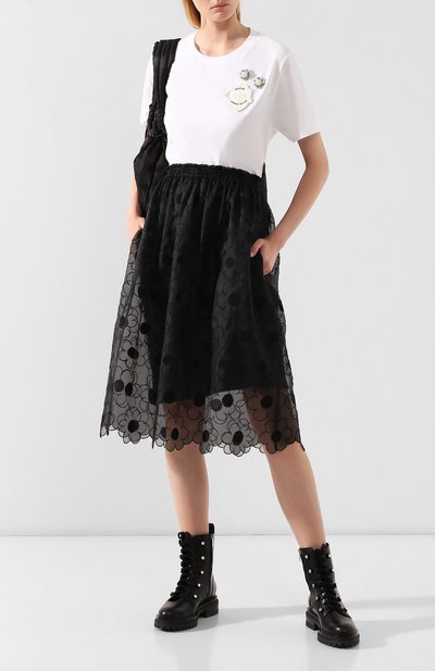 Юбка 4 moncler simone rocha MONCLER GENIUS черного цвета по цене 59950 руб., арт. E2-09W-25403-00-54ADZ, фото 2 Юбка 4 moncler simone rocha MONCLER GENIUS, арт. E2-09W-25403-00-54ADZ, фото 2