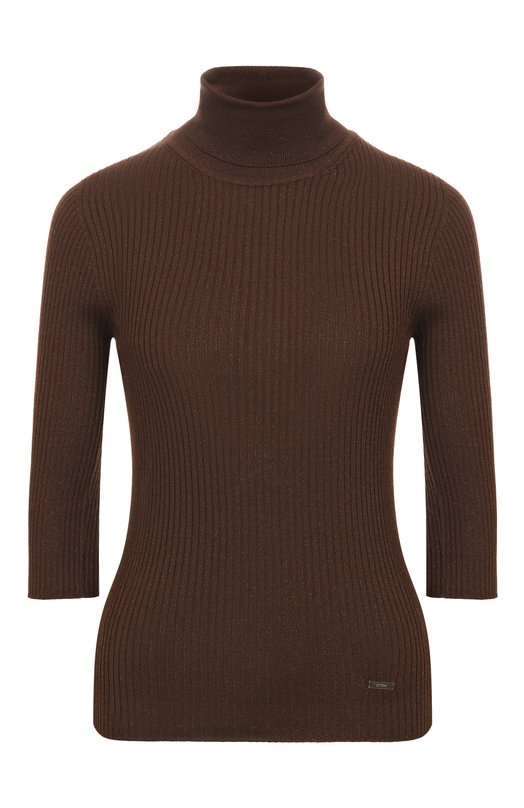 Водолазка из шерсти и вискозы Kiton D5872303 Коричневый D5872303