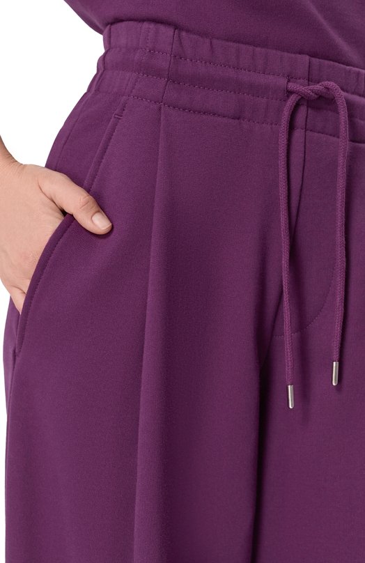 Хлопковые брюки Dries Van Noten 131111/3611 Фиолетовый  131111/3611 Фото 5