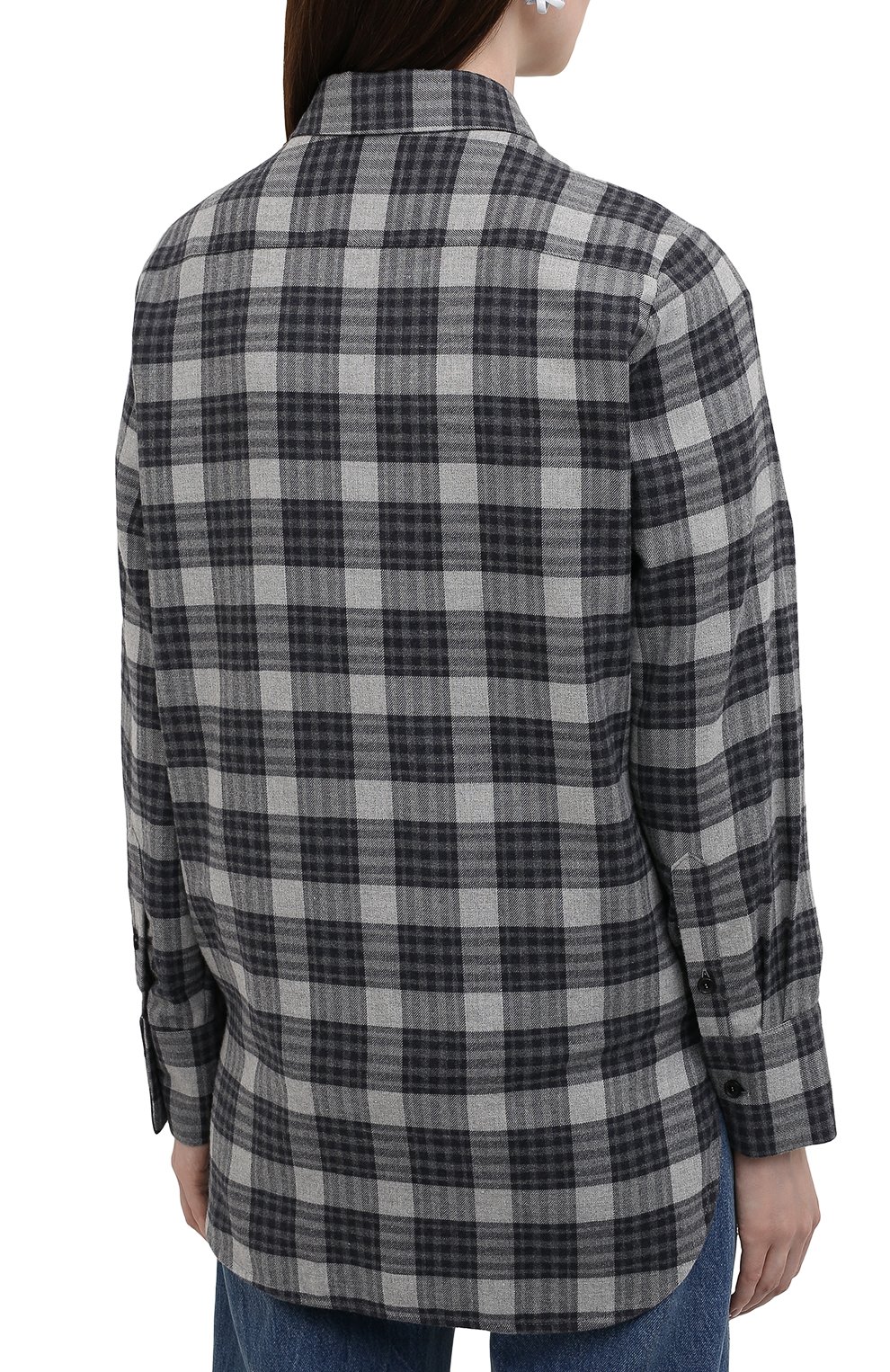 Хлопковая рубашка KITON разноцветного цвета по цене 89000 руб., арт. D52445H07868, фото 4 Хлопковая рубашка KITON, арт. D52445H07868, фото 4