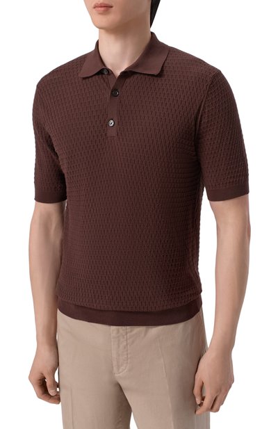 Хлопковое поло ANDREA CAMPAGNA, арт. M5426-8001, фото 3