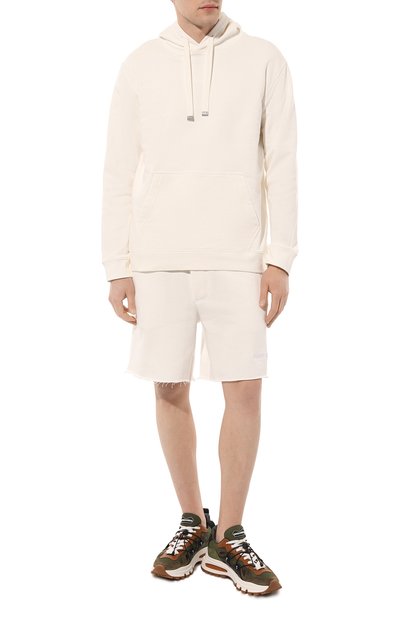 Хлопковые шорты DOMREBEL кремового цвета по цене 22050 руб., арт. CAVEMAN/SH0RTS, фото 2 Хлопковые шорты DOMREBEL, арт. CAVEMAN/SH0RTS, фото 2