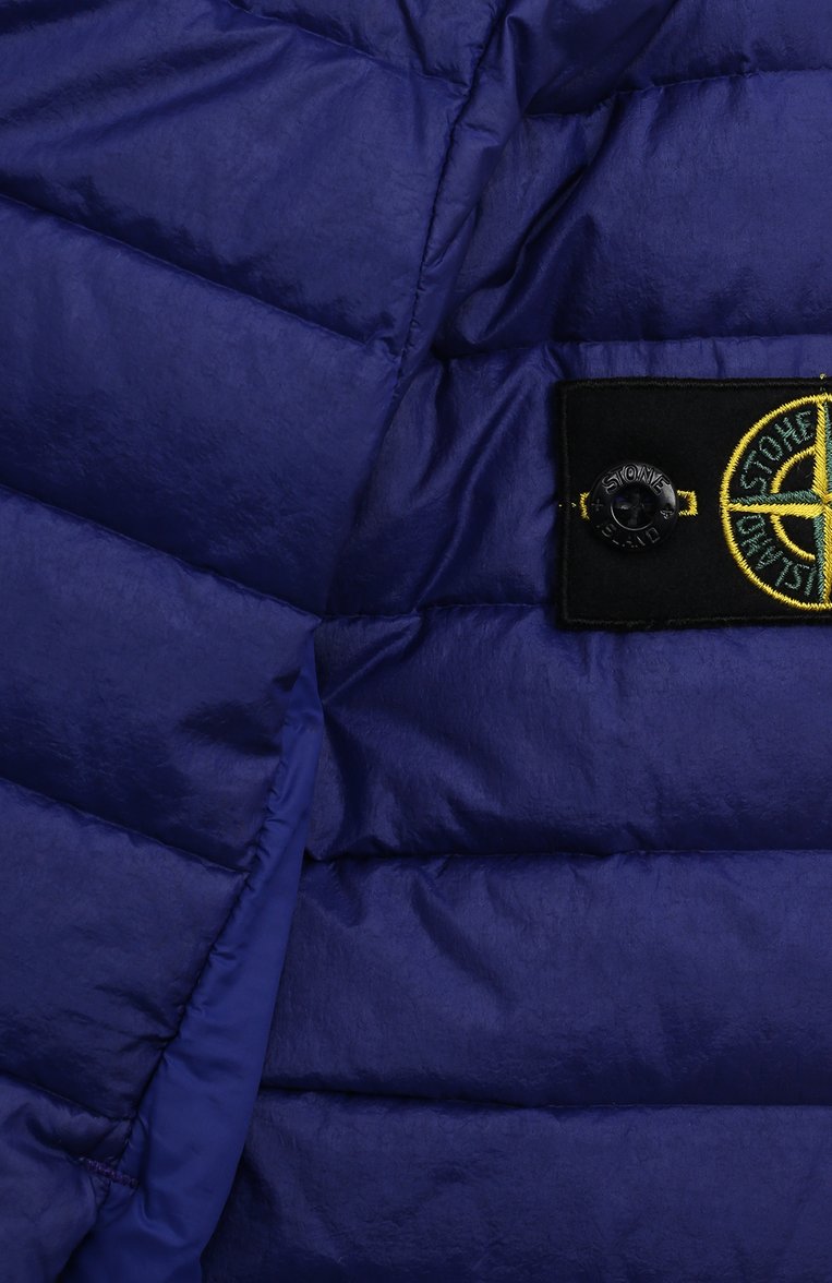 Детского утепленная куртка STONE ISLAND фиолетового цвета, арт. 801640624/3-4 | Фото 3 (Рукава: Длинные; Кросс-КТ: Утепленный, Демисезон; Материал внешний: Синтетический материал; Материал сплава: Проставлено; Материал подклада: Синтетический материал; Драгоценные камни: Проставлено; Ростовка одежда: 4 года | 104 см)