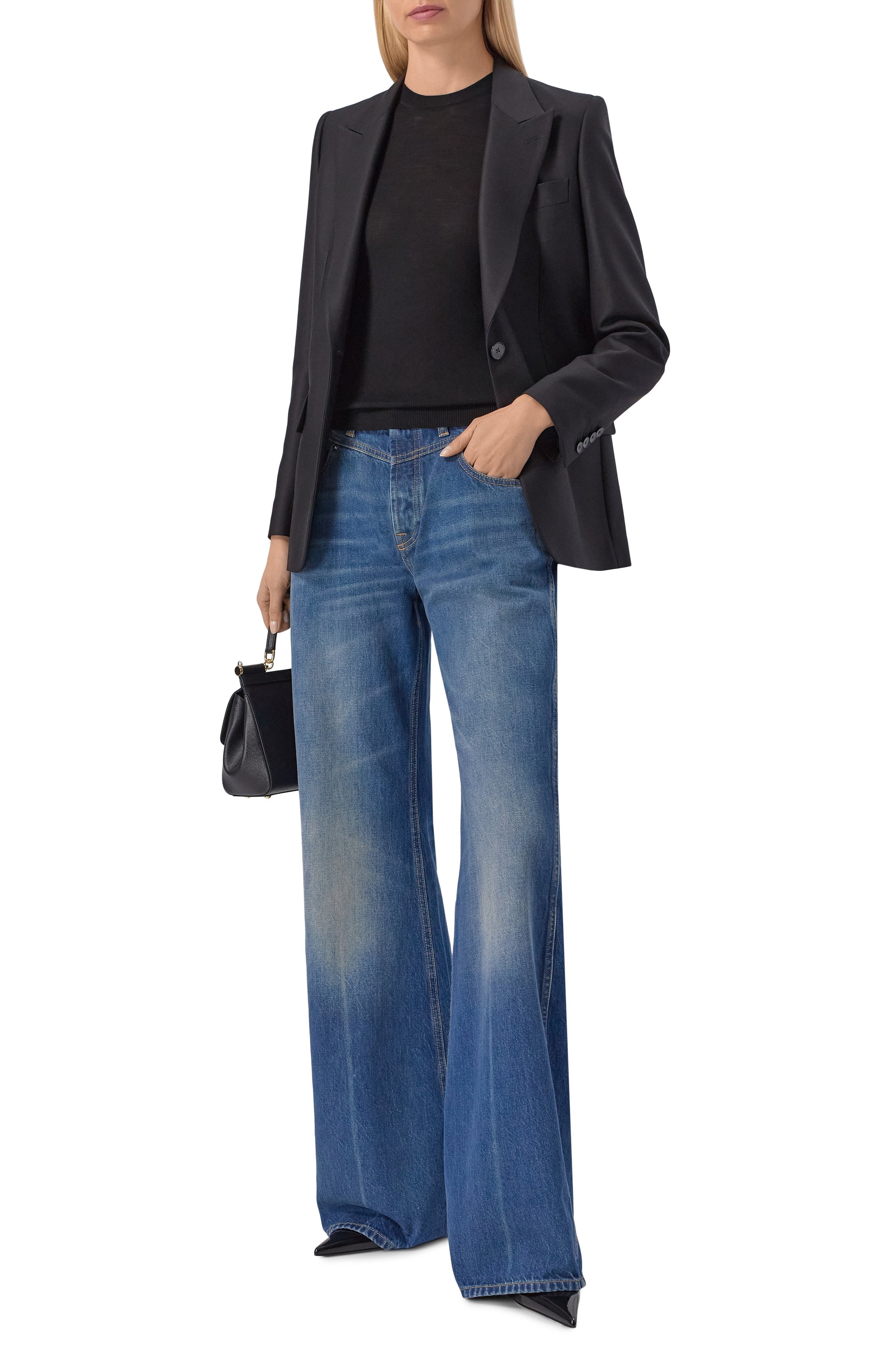 Шерстяной топ MVST черного цвета по цене 126500 руб., арт. M26.CSW.K408/13-5 MICR0N W00L, фото 2 Шерстяной топ MVST, арт. M26.CSW.K408/13-5 MICR0N W00L, фото 2