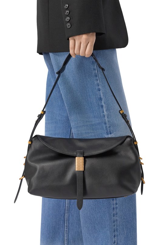Сумка Saddle medium Pinko 105049/A1ZX Чёрный  105049/A1ZX Фото 2