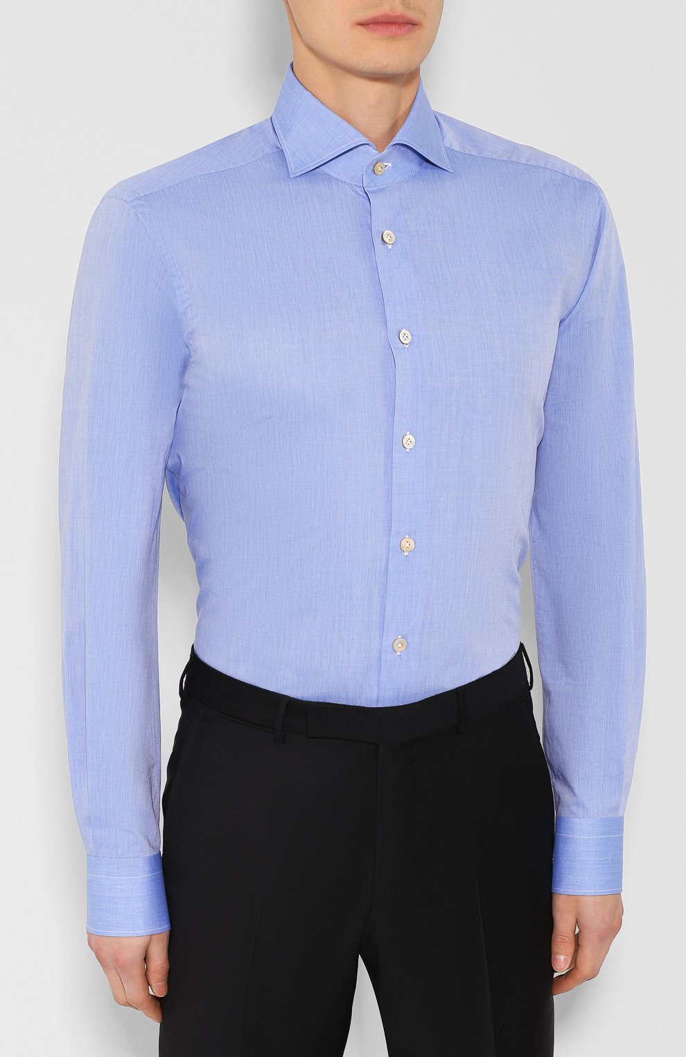 Хлопковая сорочка KITON, арт. UCIH000310300M, фото 3