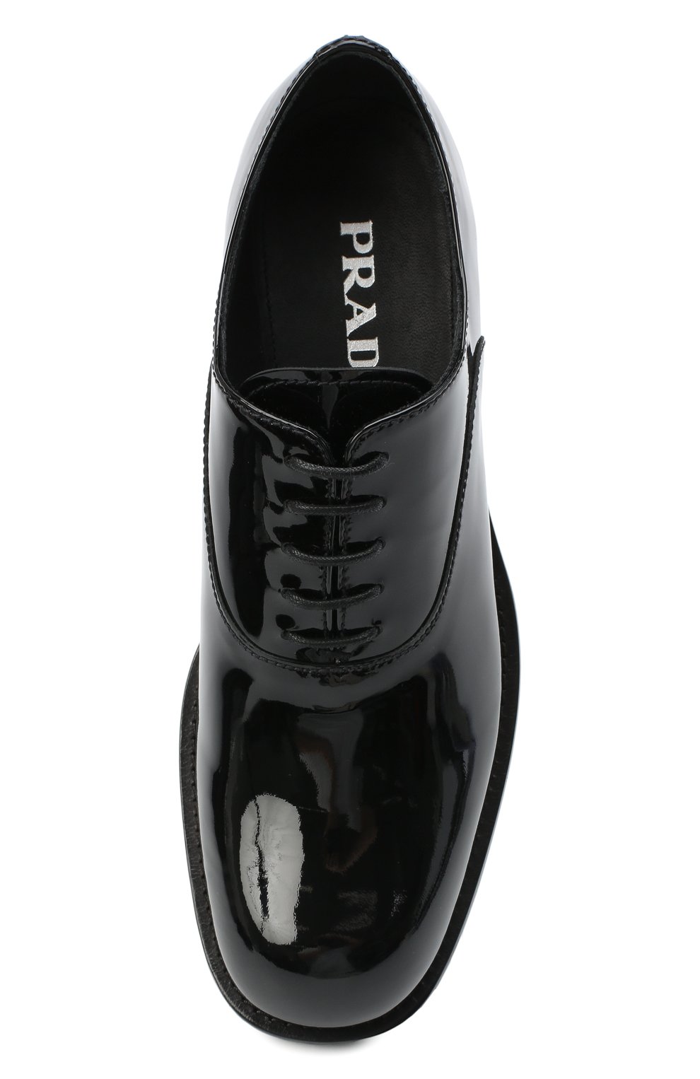 Кожаные дерби PRADA, арт. 1E415M-069-F0002-A035, фото 4