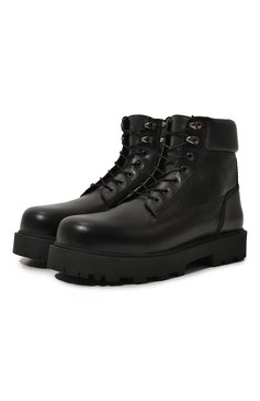 Мужские кожаные ботинки GIVENCHY черного цвета, арт. BHZ026/H1KM | Фото 1 (Подошва: Массивная; Материал внутренний: Натуральная кожа; Материал утеплителя: Без утеплителя; Материал внешний: Натуральная кожа; Мужское Кросс-КТ: Байкеры-обувь)