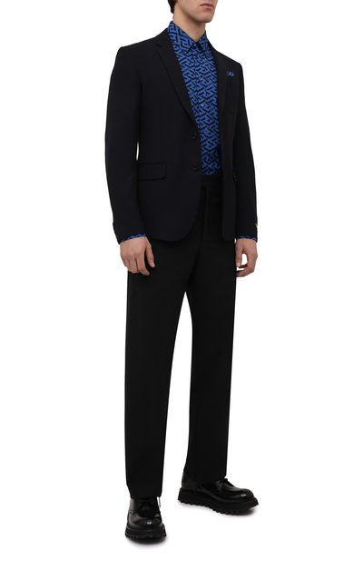 Хлопковая рубашка VERSACE, арт. 1003964/1A02796, фото 2