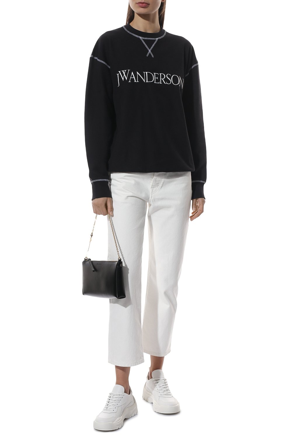 Хлопковый свитшот JW ANDERSON, арт. JW0029 PG0490, фото 2