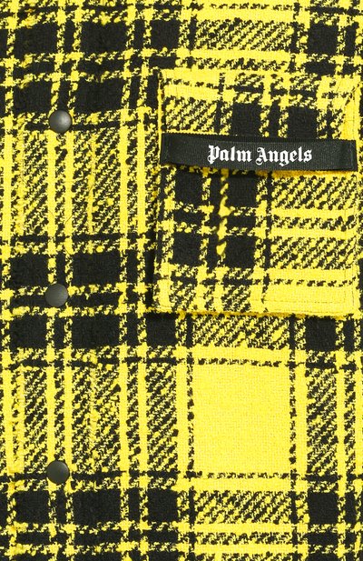 Хлопковая рубашка PALM ANGELS желтого цвета по цене 89950 руб., арт. PMGA063R207540016001, фото 5 Хлопковая рубашка PALM ANGELS, арт. PMGA063R207540016001, фото 5