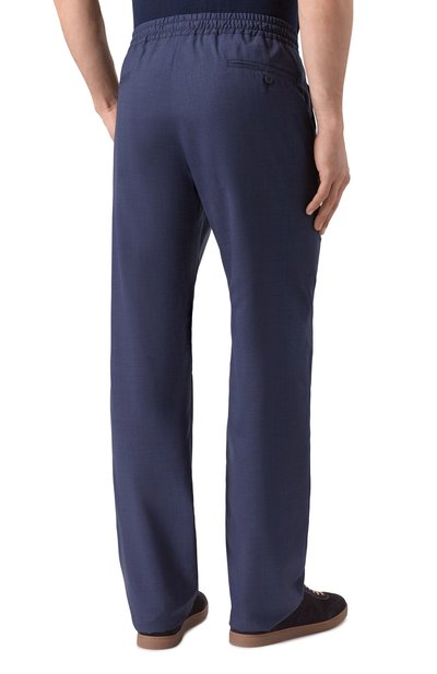 Шерстяные брюки MVST темно-синего цвета по цене 95500 руб., арт. MJ0GF22/751, фото 4 Шерстяные брюки MVST, арт. MJ0GF22/751, фото 4