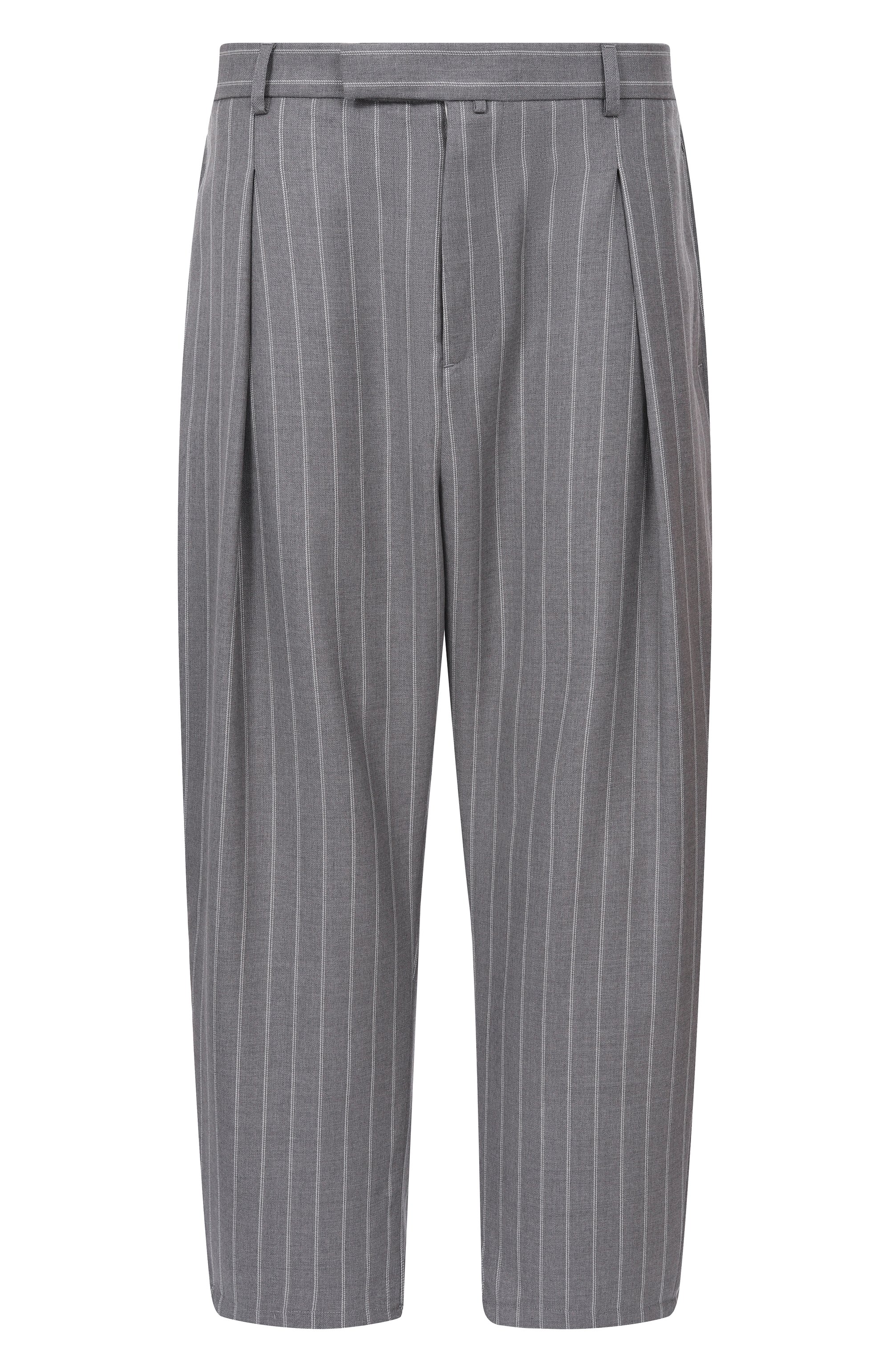 Шерстяные брюки MORDECAI серого цвета по цене 88400 руб., арт. 26E96MRU34L_001, фото 1 Шерстяные брюки MORDECAI, арт. 26E96MRU34L_001, фото 1