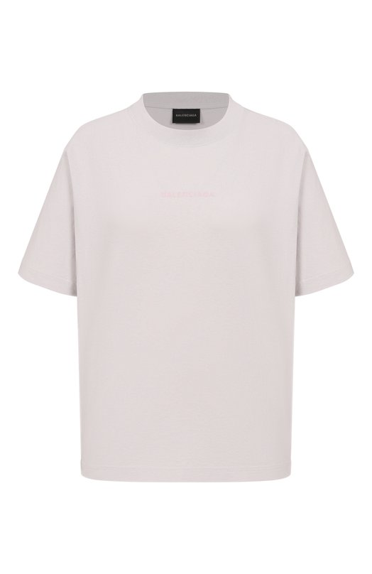 Хлопковая футболка Balenciaga 850990/TTVJ1 Серый 850990/TTVJ1