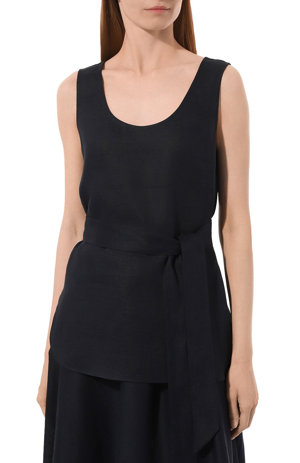 Льняной топ KITON, арт. D51443H05953, фото 3