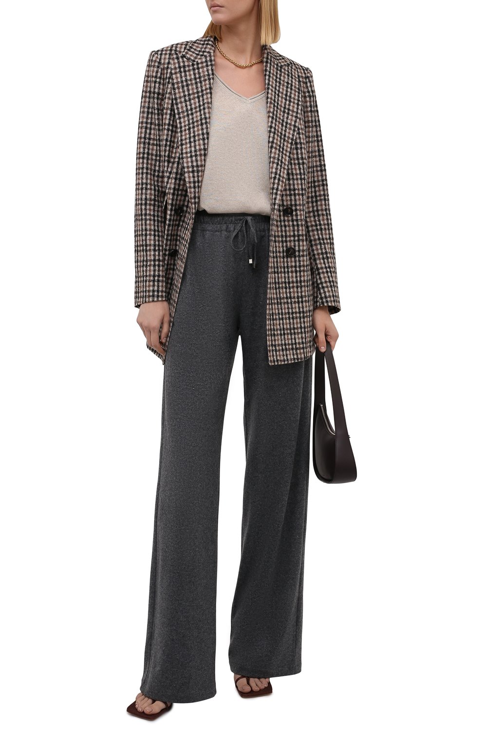 Кашемировые брюки KITON темно-серого цвета по цене 238000 руб., арт. D48122K0535A, фото 2 Кашемировые брюки KITON, арт. D48122K0535A, фото 2